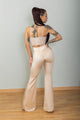 Mono Beige con Corset de Encaje