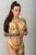 Bikini Transparente con Brillos – Amarillo