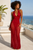 Scarlet Allure – Vestido Largo de Encaje Rojo