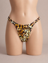 Tanga trucadora color Animal print leopardo