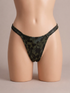 Tanga trucadora color reptil oscuro