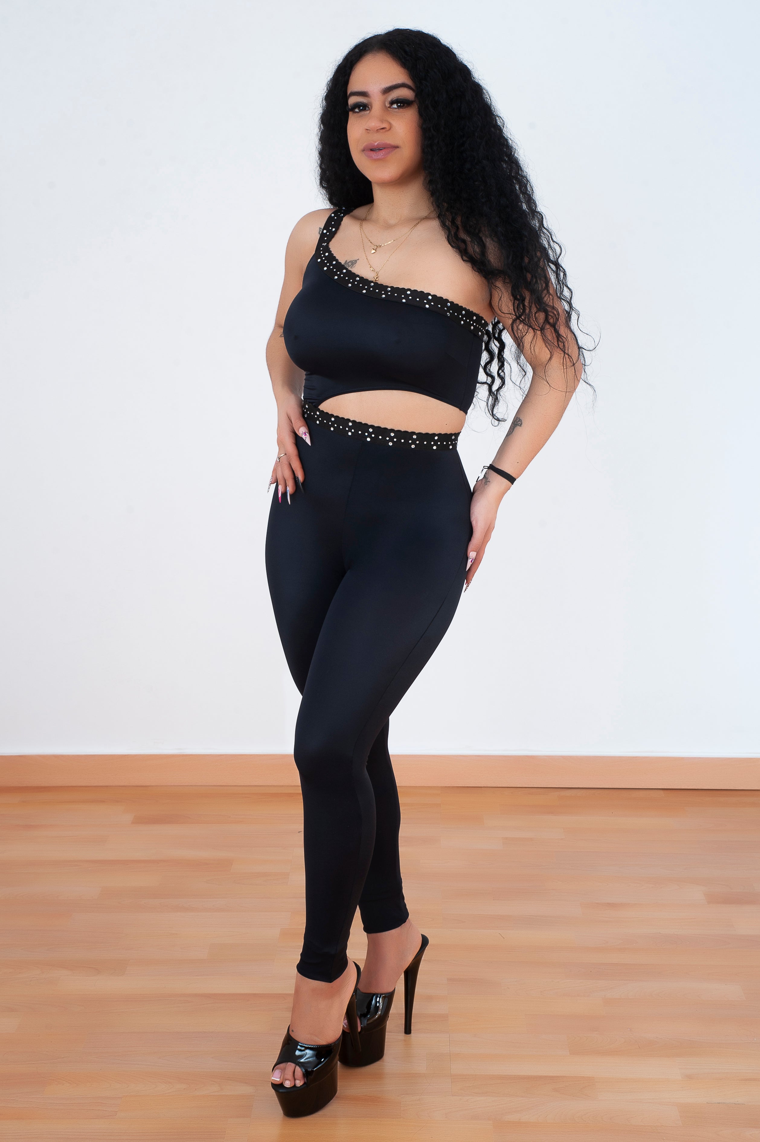 Body manga larga de mujer color Negro – Nando Barcelona