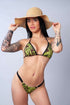 Bikini estampado verde con hojas