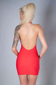 Elegante vestido corto Rojo - Deluxe