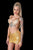 Elegante vestido corto dorado - Deluxe
