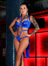 Trikini azul pole dancer