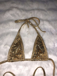 Bikini golden de triangulo