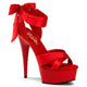 Sandalia alta 15 cm de fiesta color rojo